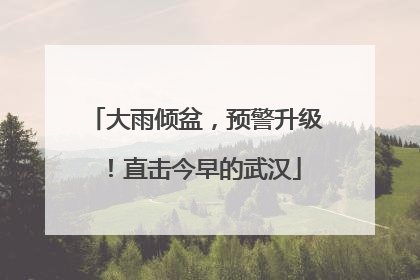 大雨倾盆，预警升级！直击今早的武汉