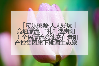 奇乐桃源·天天好玩丨竞速漂流 “礼”遇贵阳！全民漂流竞速赛在贵阳产控集团旗下桃源生态旅游度假区举行