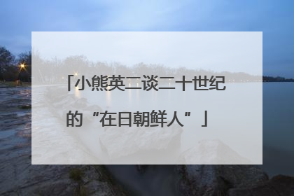 小熊英二谈二十世纪的“在日朝鲜人”