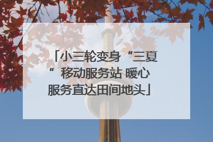 小三轮变身“三夏”移动服务站 暖心服务直达田间地头