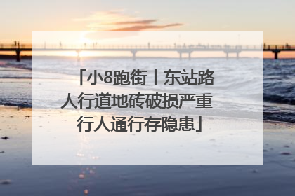 小8跑街丨东站路人行道地砖破损严重 行人通行存隐患
