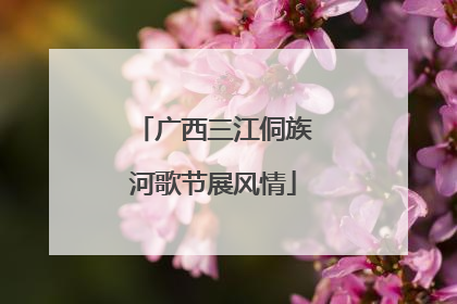 广西三江侗族河歌节展风情