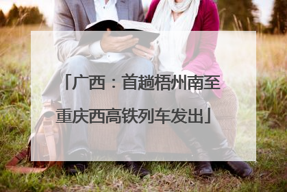 广西：首趟梧州南至重庆西高铁列车发出