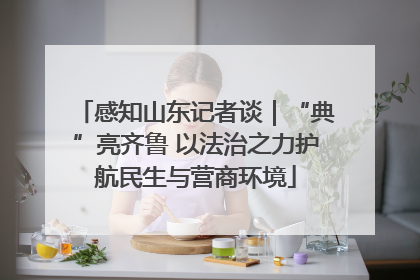 感知山东记者谈｜“典”亮齐鲁 以法治之力护航民生与营商环境
