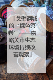戈壁钢城的“绿色答卷”——嘉峪关市生态环境持续改善观察