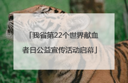 我省第22个世界献血者日公益宣传活动启幕