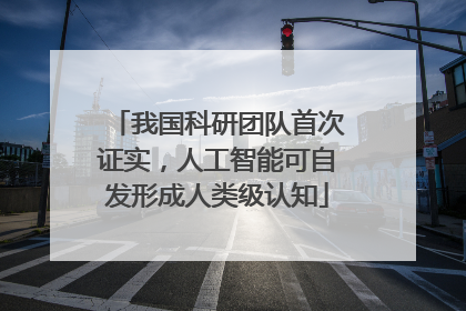 我国科研团队首次证实，人工智能可自发形成人类级认知