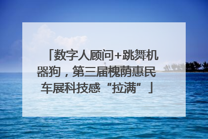 数字人顾问+跳舞机器狗，第三届槐荫惠民车展科技感“拉满”