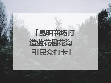 昆明商场打造蓝花楹花海引民众打卡