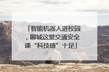 智能机器人进校园，聊城这堂交通安全课“科技感”十足