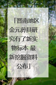 晋南地区金元葬具研究有了新实物标本 最新挖掘资料公布