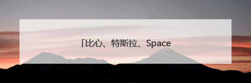 比心、特斯拉、SpaceX……现在的情况有点微妙