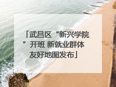 武昌区“新兴学院”开班 新就业群体友好地图发布
