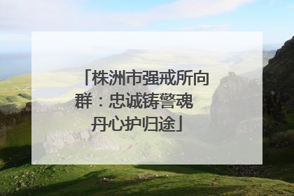 株洲市强戒所向群：忠诚铸警魂 丹心护归途