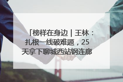 榜样在身边｜王林：扎根一线破难题，25天拿下聊城西站钢连廊“硬核”工程
