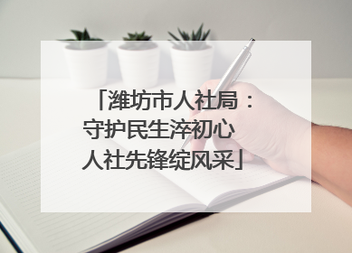 潍坊市人社局：守护民生淬初心 人社先锋绽风采