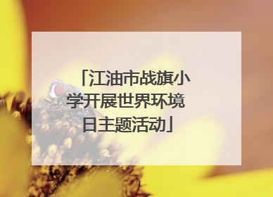 江油市战旗小学开展世界环境日主题活动