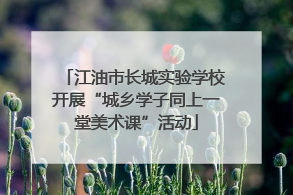 江油市长城实验学校开展“城乡学子同上一堂美术课”活动