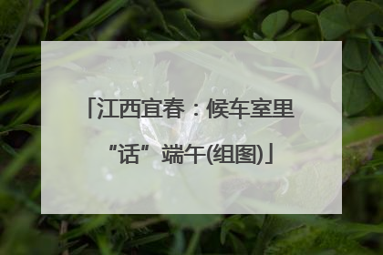 江西宜春：候车室里“话”端午(组图)