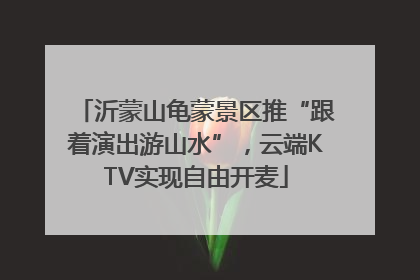 沂蒙山龟蒙景区推“跟着演出游山水”，云端KTV实现自由开麦