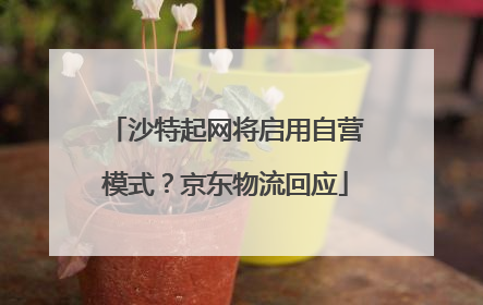 沙特起网将启用自营模式？京东物流回应
