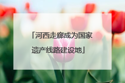 河西走廊成为国家遗产线路建设地