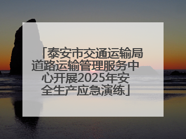泰安市交通运输局道路运输管理服务中心开展2025年安全生产应急演练