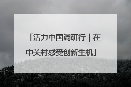 活力中国调研行｜在中关村感受创新生机