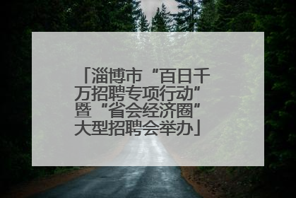淄博市“百日千万招聘专项行动”暨“省会经济圈”大型招聘会举办