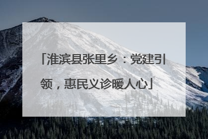 淮滨县张里乡：党建引领，惠民义诊暖人心