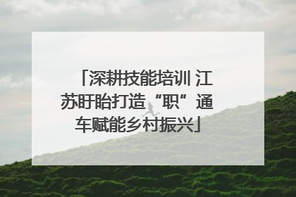 深耕技能培训 江苏盱眙打造“职”通车赋能乡村振兴
