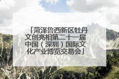菏泽鲁西新区牡丹文创亮相第二十一届中国（深圳）国际文化产业博览交易会