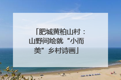 肥城黄柏山村：山野间绘就“小而美”乡村诗画