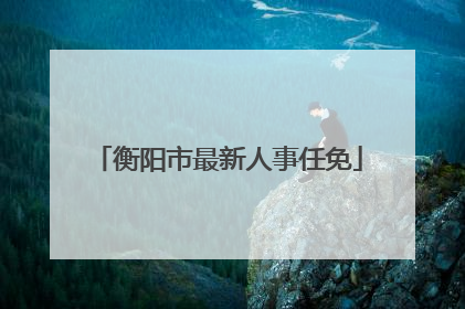 衡阳市最新人事任免