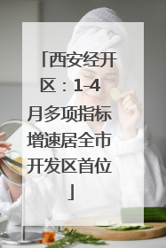 西安经开区：1-4月多项指标增速居全市开发区首位