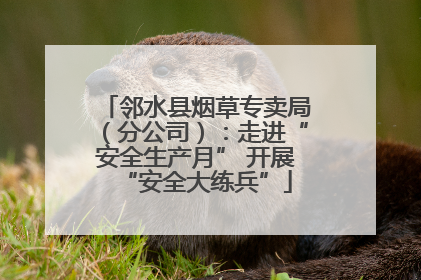 邻水县烟草专卖局（分公司）：走进“安全生产月” 开展“安全大练兵”