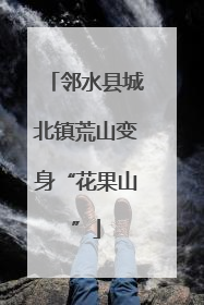 邻水县城北镇荒山变身“花果山”