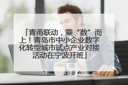 青甬联动，乘“数”而上！青岛市中小企业数字化转型城市试点产业对接活动在宁波开班