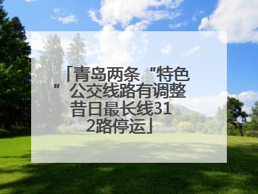 青岛两条“特色”公交线路有调整 昔日最长线312路停运
