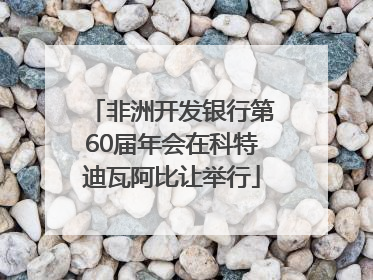 非洲开发银行第60届年会在科特迪瓦阿比让举行