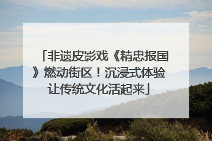 非遗皮影戏《精忠报国》燃动街区！沉浸式体验让传统文化活起来