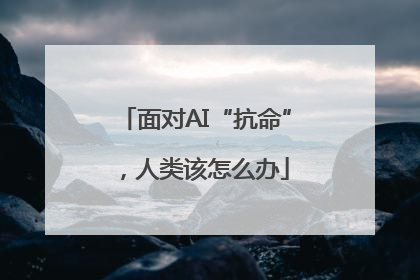 面对AI“抗命”，人类该怎么办