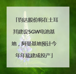 钧达股份将在土耳其建设5GW电池基地，阿曼基地预计今年年底建成投产