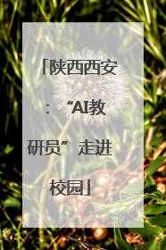 陕西西安：“AI教研员”走进校园