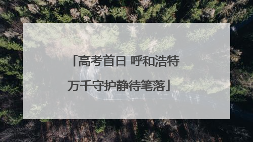 高考首日 呼和浩特万千守护静待笔落