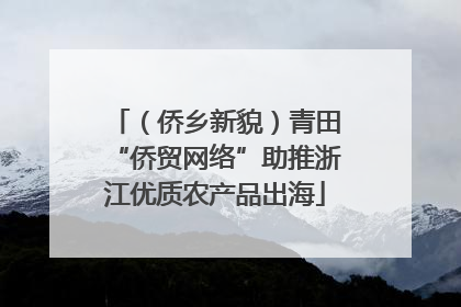 （侨乡新貌）青田“侨贸网络”助推浙江优质农产品出海