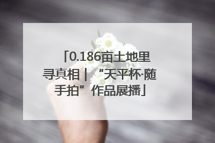 0.186亩土地里寻真相｜“天平杯·随手拍”作品展播