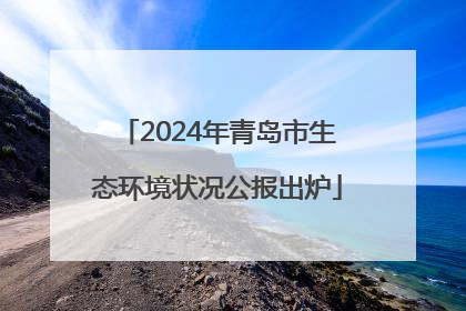 2024年青岛市生态环境状况公报出炉