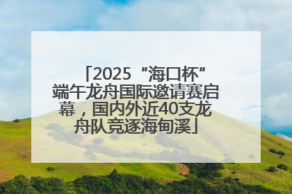 2025“海口杯”端午龙舟国际邀请赛启幕，国内外近40支龙舟队竞逐海甸溪