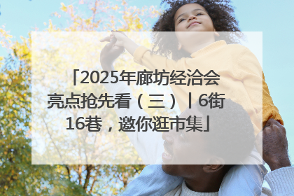 2025年廊坊经洽会亮点抢先看（三）丨6街16巷，邀你逛市集